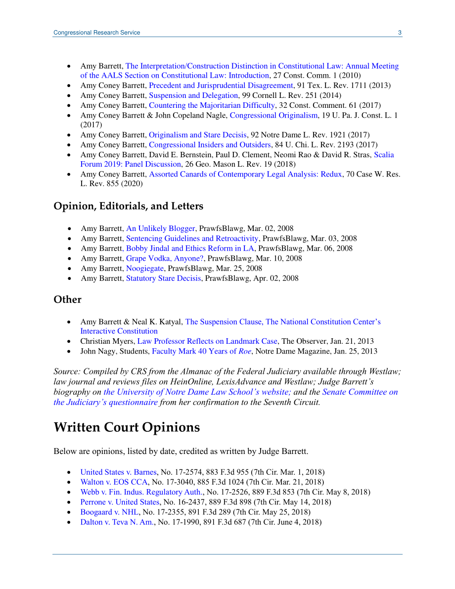 [20200928]LSB10539_艾米·科尼·巴雷特法官：选定的主要材料.pdf_第3页