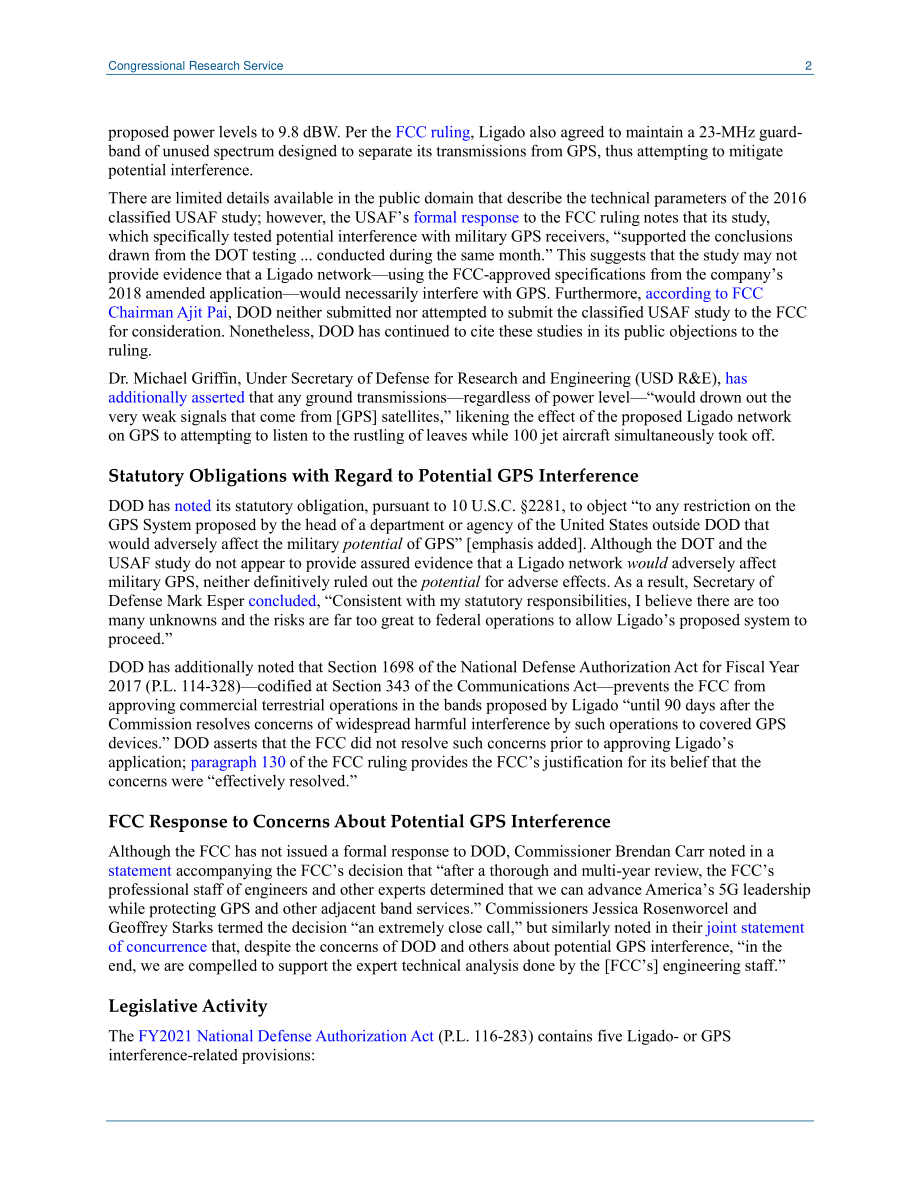 [20210205]IN11400_国防部对FCC批准的Ligado网络的担忧 .pdf_第2页