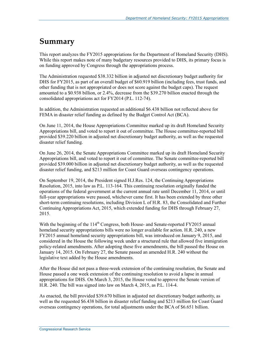 [20150602]R43796_国土安全部：2015财年拨款.pdf_第2页