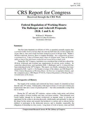 [19980416]98-371E_联邦工作时间规定：Ballenger和Ashcroft提案（H.R.1和S.4）.pdf