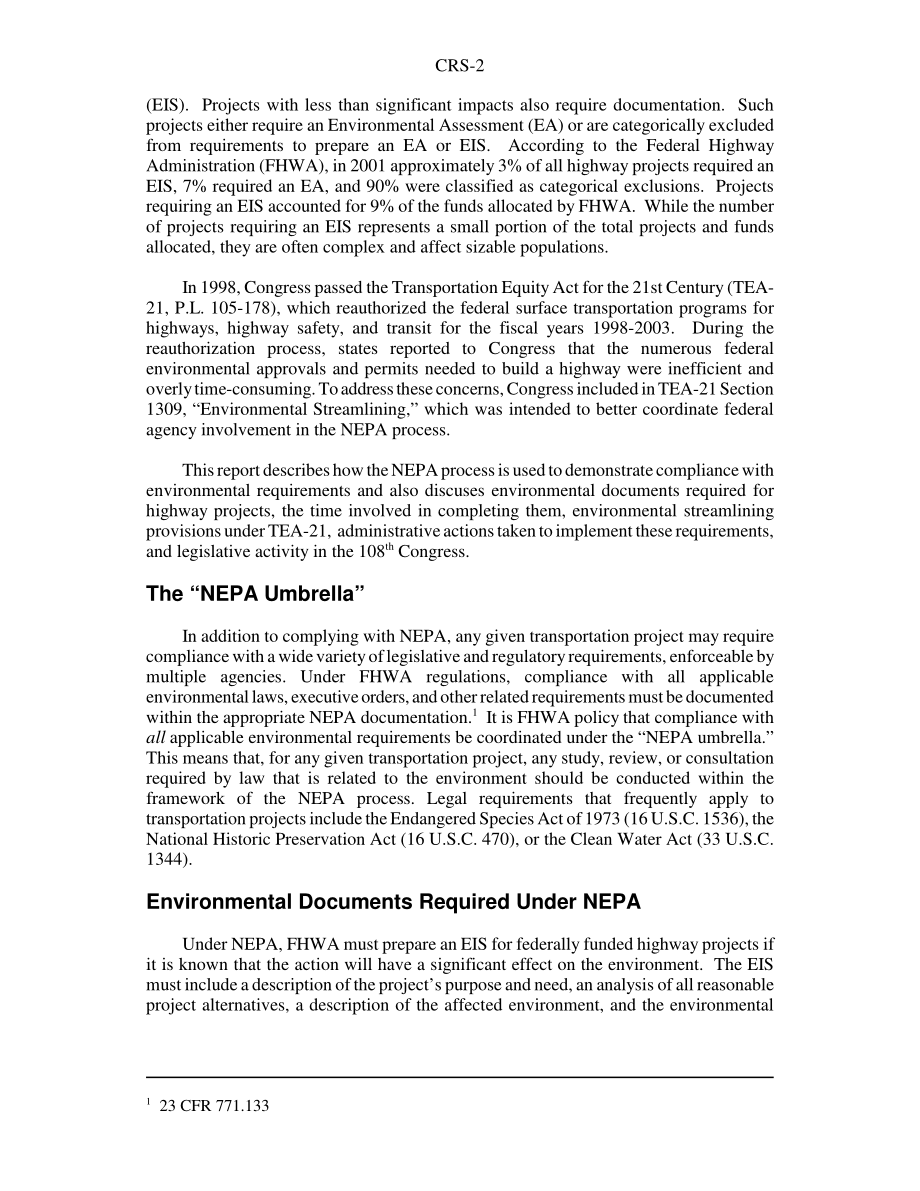 [20030530]RS20841_《21世纪运输公平法》中的环境精简条款：执行情况.pdf_第2页