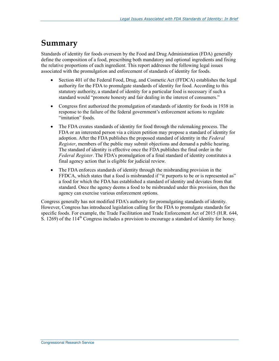 [20160222]R44393_与FDA身份标准相关的法律问题：简言之.pdf_第2页