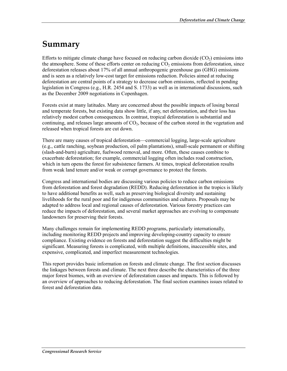 [20100324]R41144_森林砍伐和气候变化.pdf_第2页