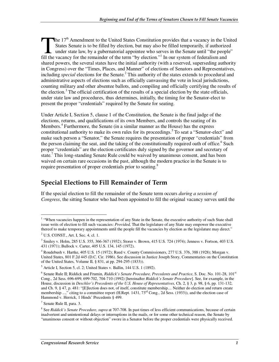 [20100928]R41031_填补参议院空缺的美国参议员任期的开始和结束.pdf_第3页