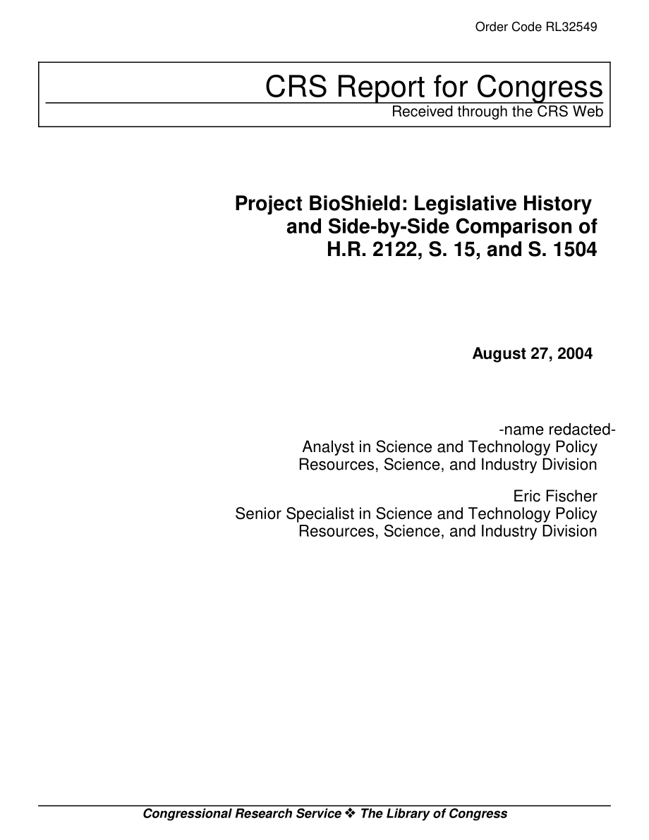 [20040827]RL32549_项目生物屏障：《中华人民共和国立法史》及其比较2122、第15条和第1504条.pdf_第1页