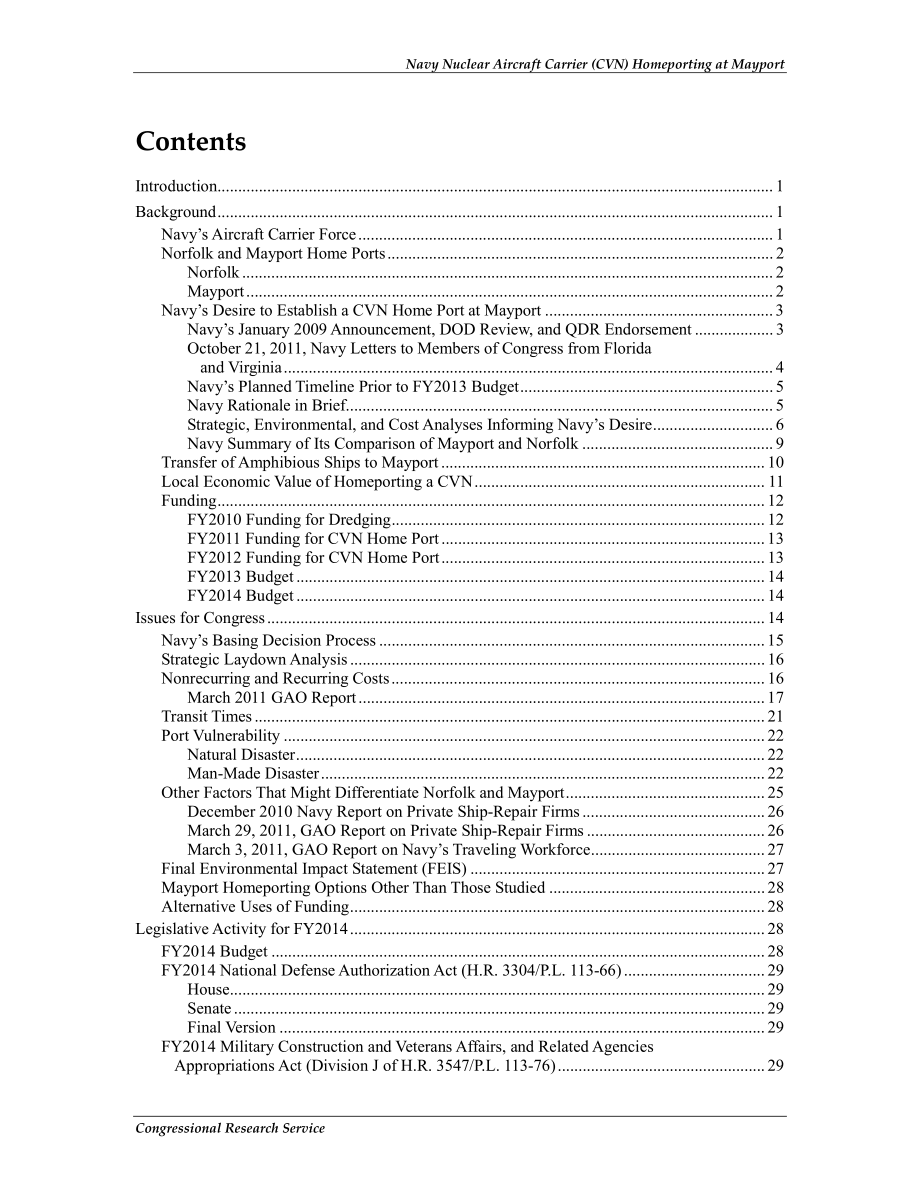 [20140203]R40248_海军核航母（CVN）在Mayport的返航：国会背景和议题.pdf_第3页
