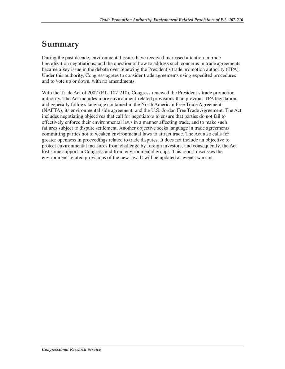 [20021003]RS21326_贸易促进局：P.L.的环境相关规定107-210.pdf_第2页