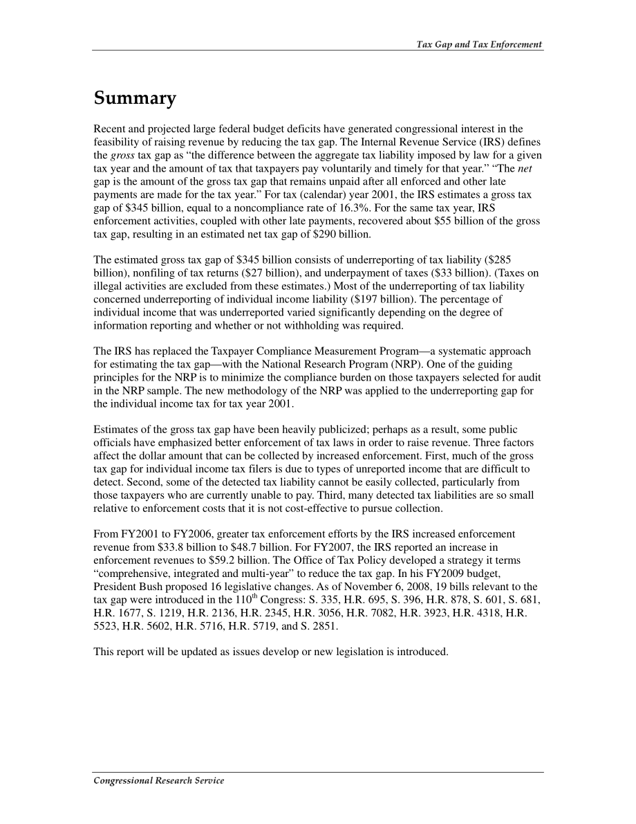 [20081110]RL33882_税收差距与税收执法.pdf_第2页
