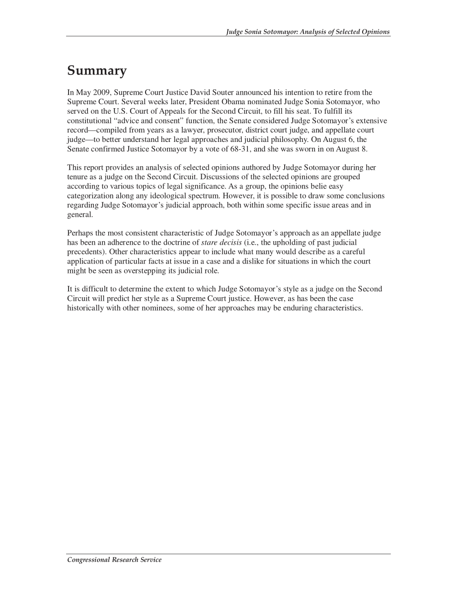 [20090915]R40649_索尼娅·索托马约尔法官：选定意见的分析.pdf_第2页