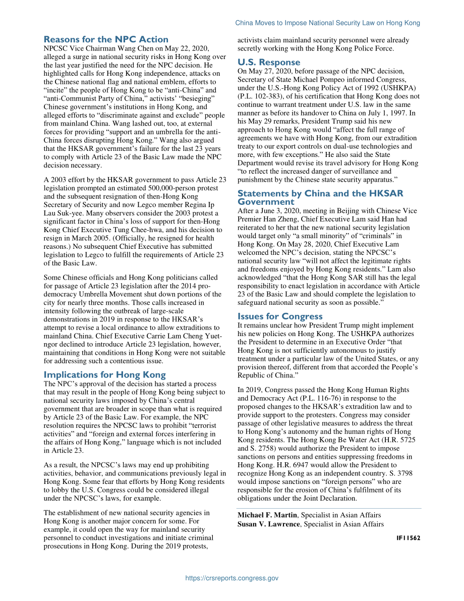 [20200604]IF11562_中国将对香港实施国家安全法.pdf_第2页