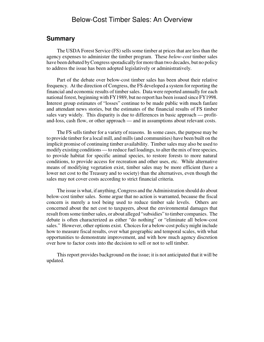 [20040721]RL32485_低于成本的木材销售：概述.pdf_第2页