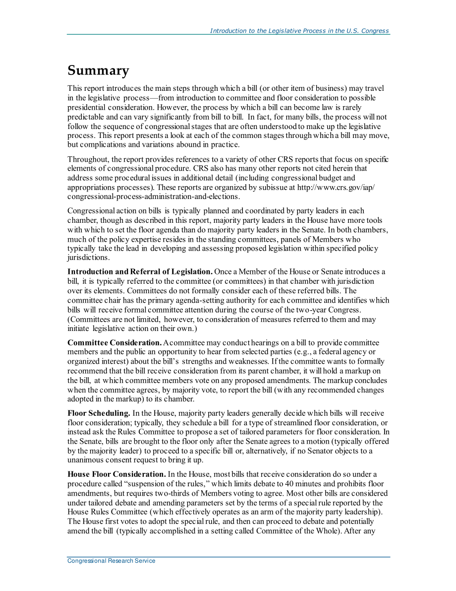 [20201124]R42843_美国国会立法程序简介.pdf_第2页