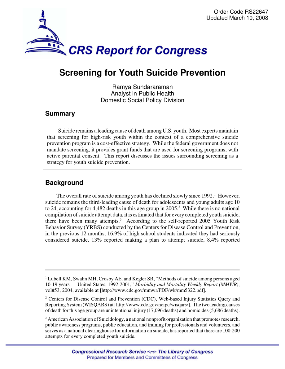 [20080310]RS22647_青少年自杀预防筛查.pdf_第1页