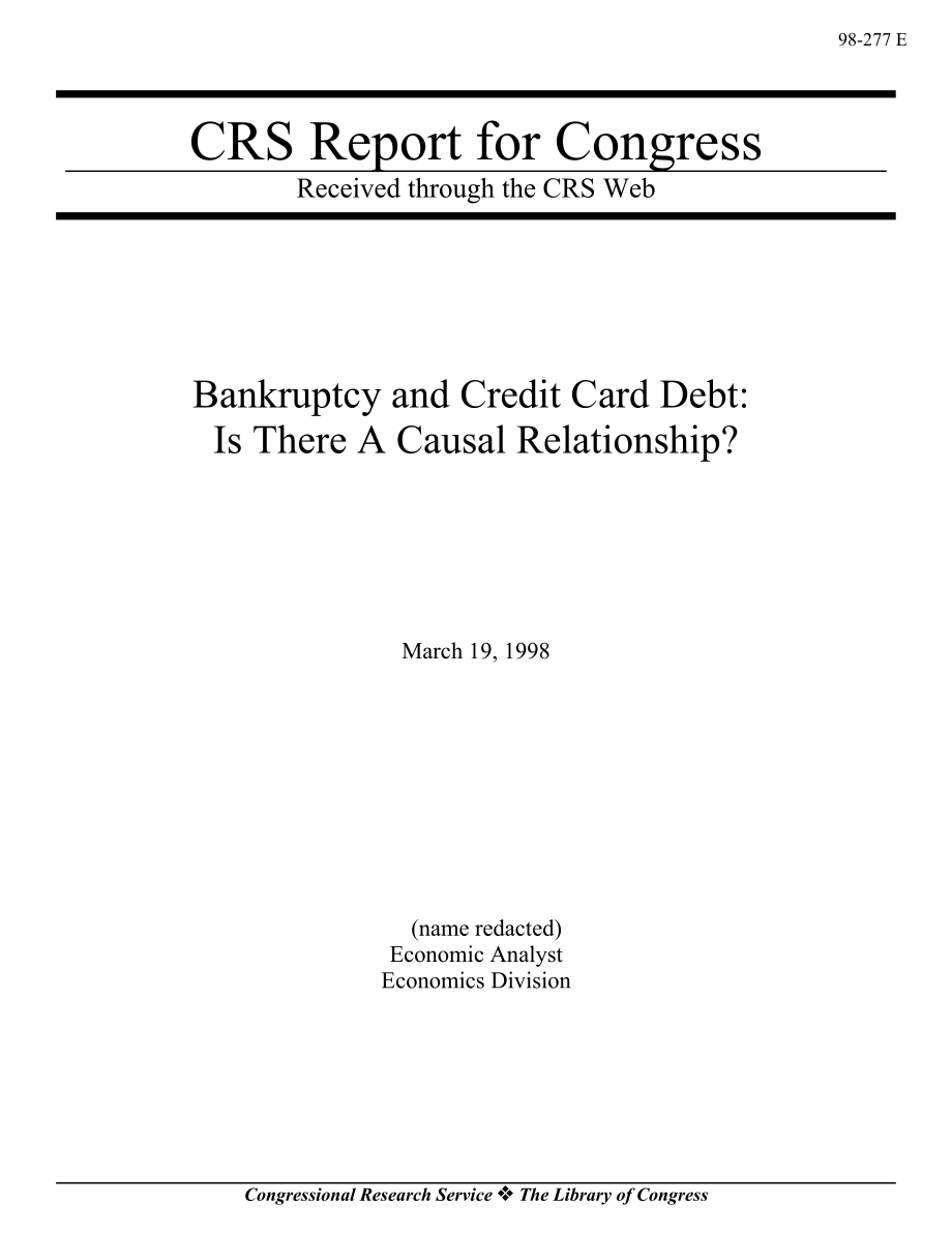 [19980319]98-277_破产和信用卡债务：是否存在因果关系？.pdf_第1页