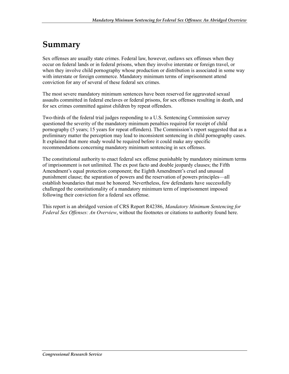 [20120302]R42387_联邦性犯罪的强制性最低量刑：简要概述.pdf_第2页