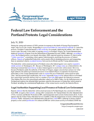 [20200731]LSB10529_联邦执法和波特兰抗议：法律考虑因素.pdf