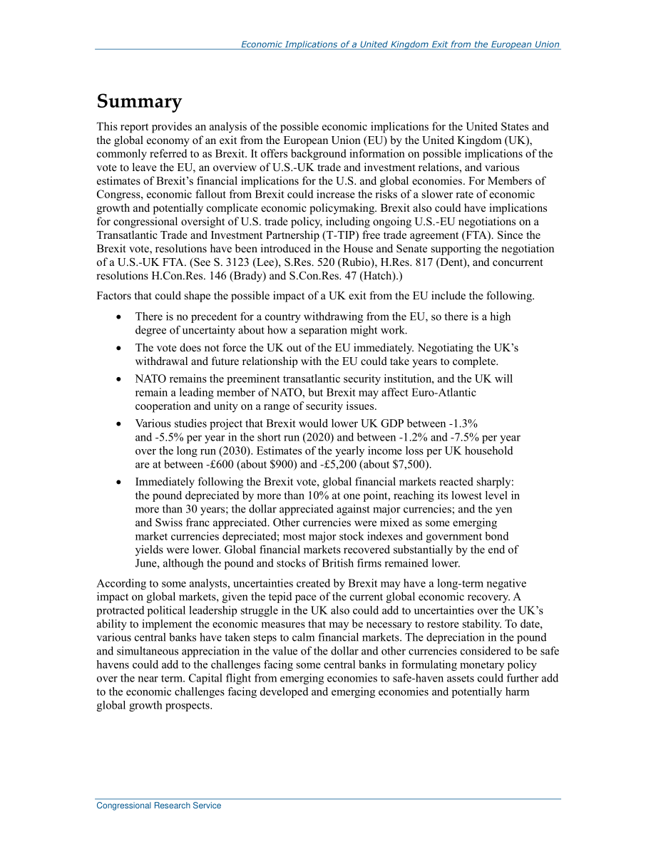[20160714]R44559_英国退出欧盟的经济影响.pdf_第2页