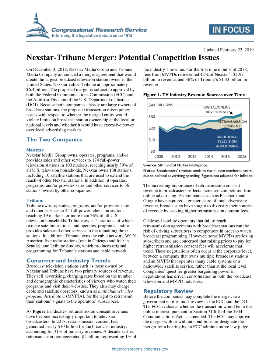 [20190222]IF11112_Nexstar Tribune合并：潜在的竞争问题.pdf_第1页