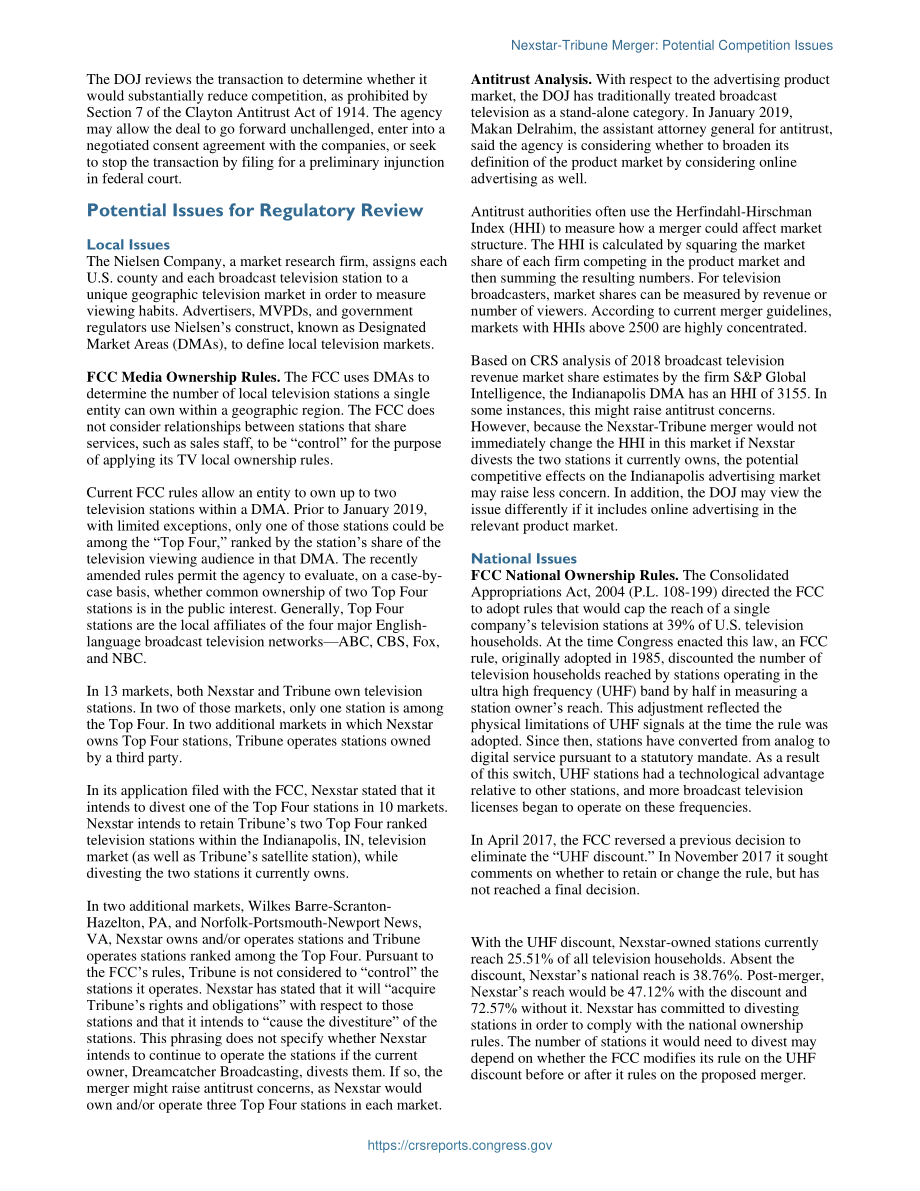 [20190222]IF11112_Nexstar Tribune合并：潜在的竞争问题.pdf_第2页