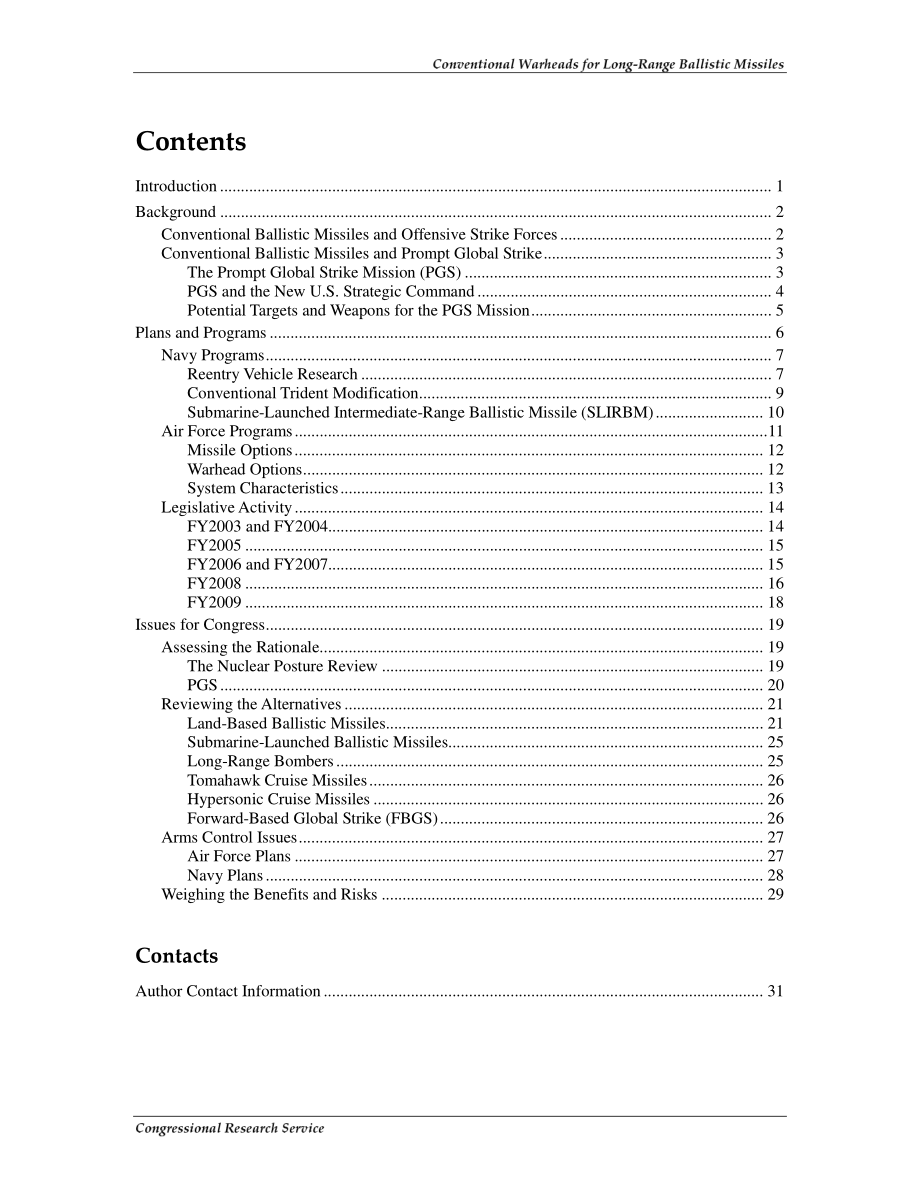 [20090126]RL33067_远程弹道导弹的常规弹头：国会背景和议题.pdf_第3页