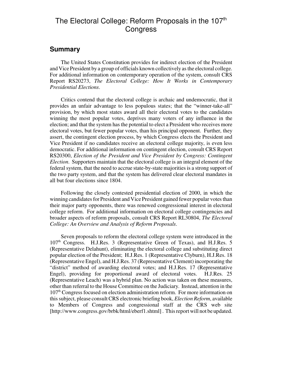 [20030925]RL30844_选举团：第107届国会的改革提案.pdf_第2页