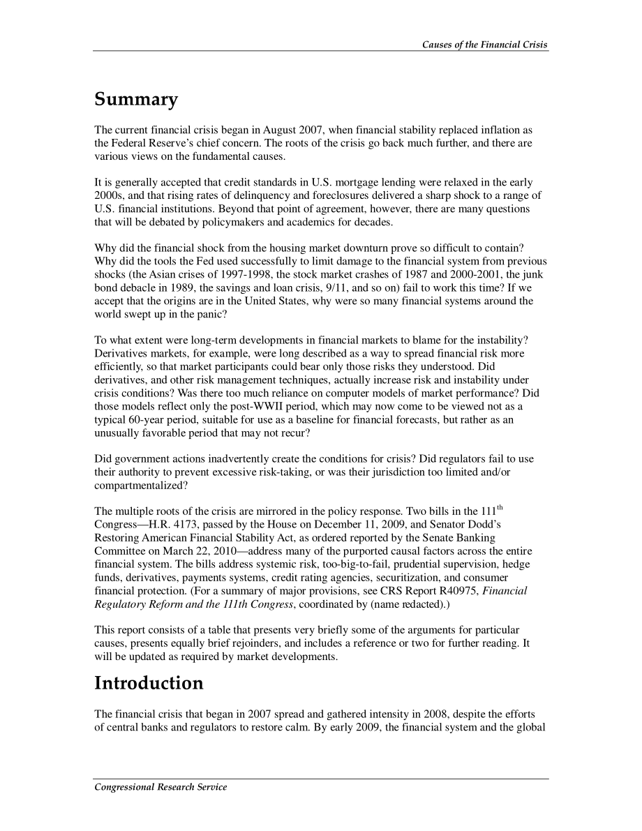 [20100409]R40173_金融危机的原因.pdf_第2页