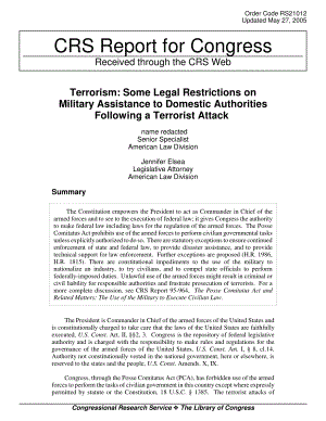 [20050527]RS21012_恐怖主义：对恐怖袭击后向国内当局提供军事援助的一些法律限制.pdf
