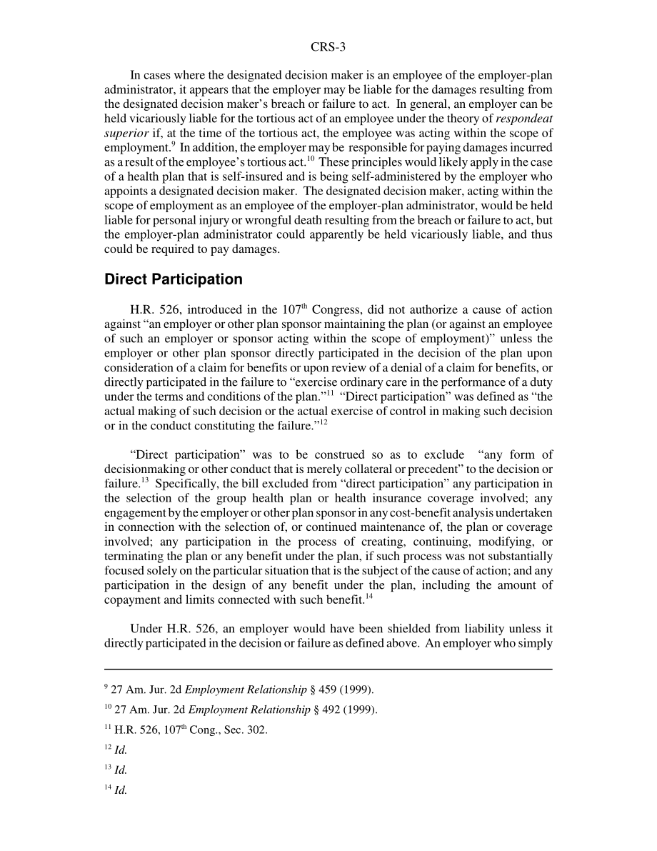 [20030128]RS20868_选定患者保护法案中的雇主责任条款.pdf_第3页