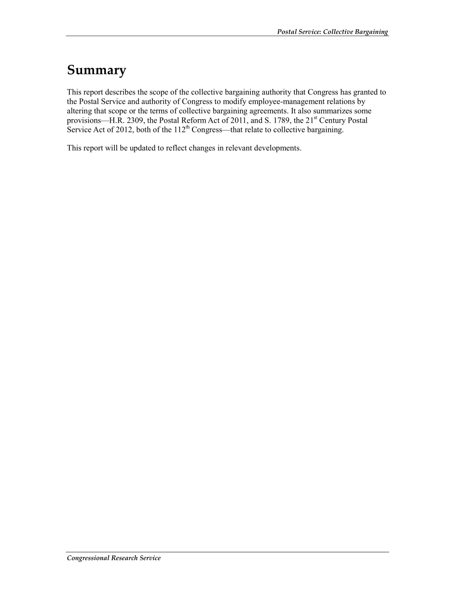 [20120711]R42491_邮政服务：集体谈判.pdf_第2页