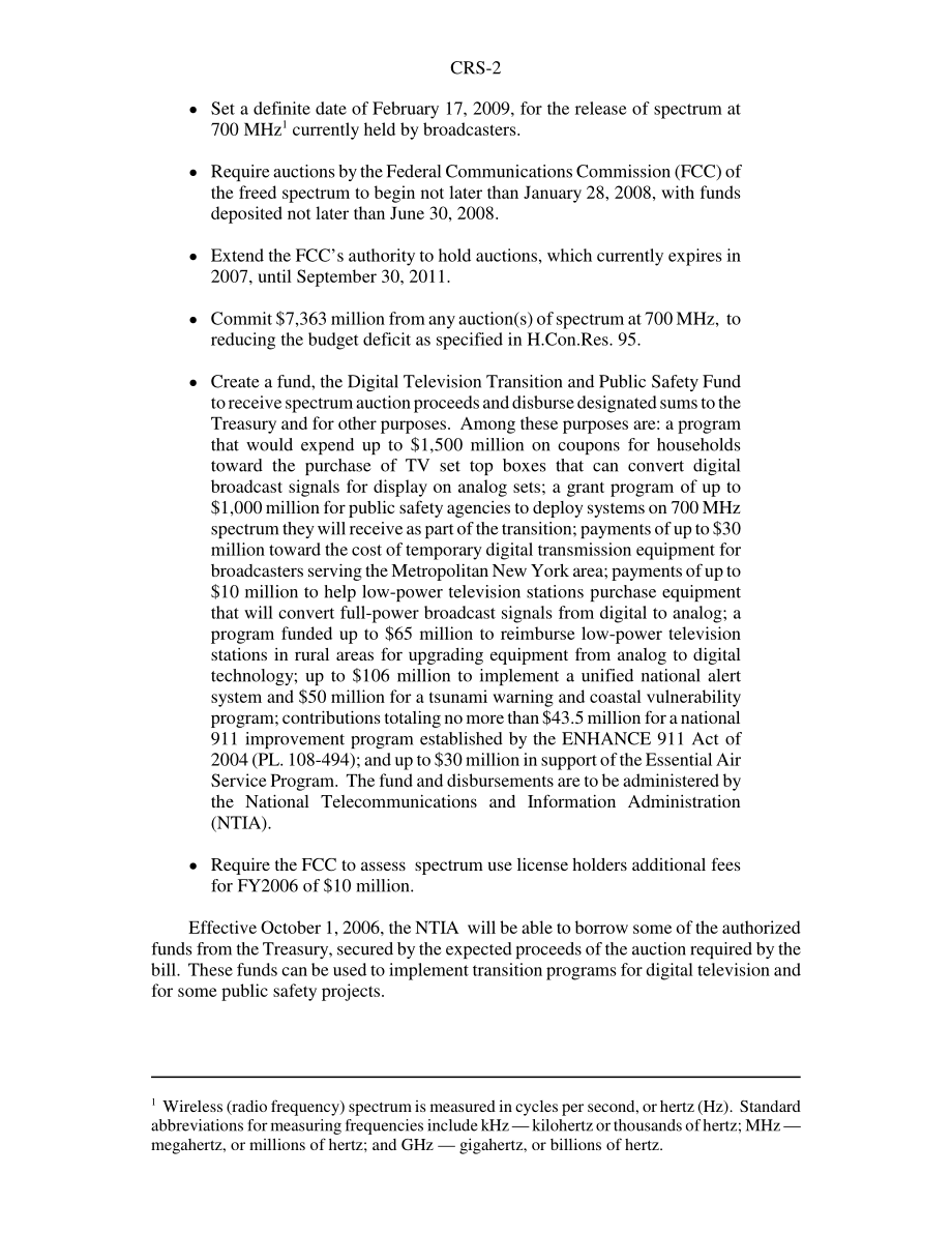 [20060216]RS22306_频谱拍卖和赤字削减：2006财年预算调节.pdf_第2页