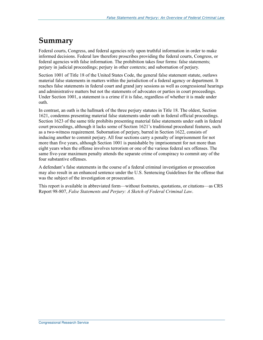 [20180511]98-808_虚假陈述和伪证：联邦刑法概述.pdf_第2页