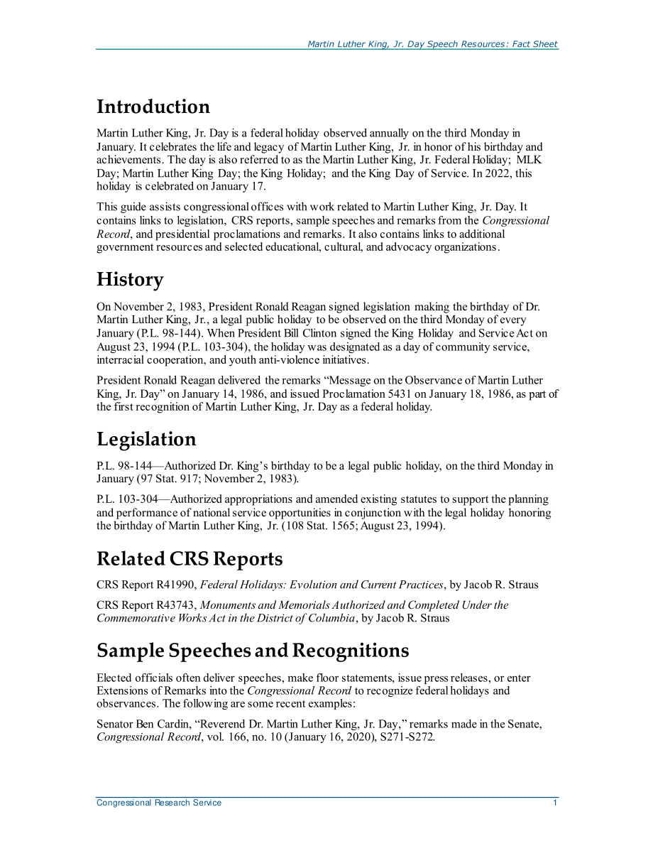 [20220113]R44339_马丁·路德·金日演讲资源：情况说明书.pdf_第2页
