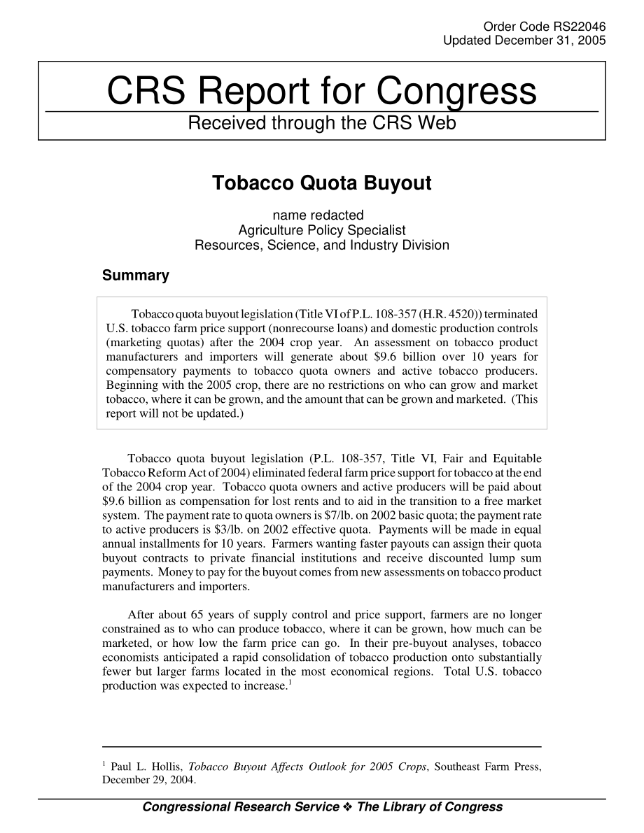 [20051231]RS22046_烟草配额买断.pdf_第1页