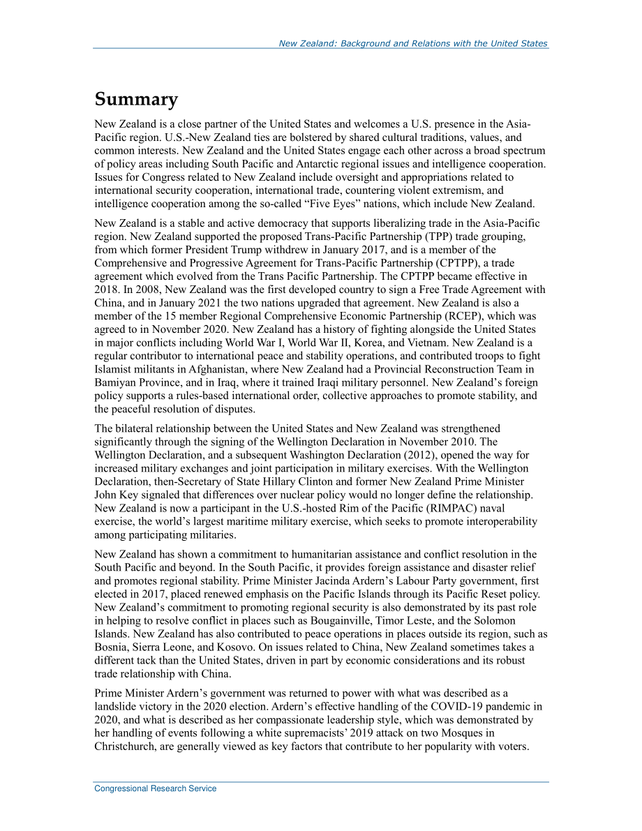 [20210512]R44552_新西兰：背景和与美国的关系.pdf_第2页