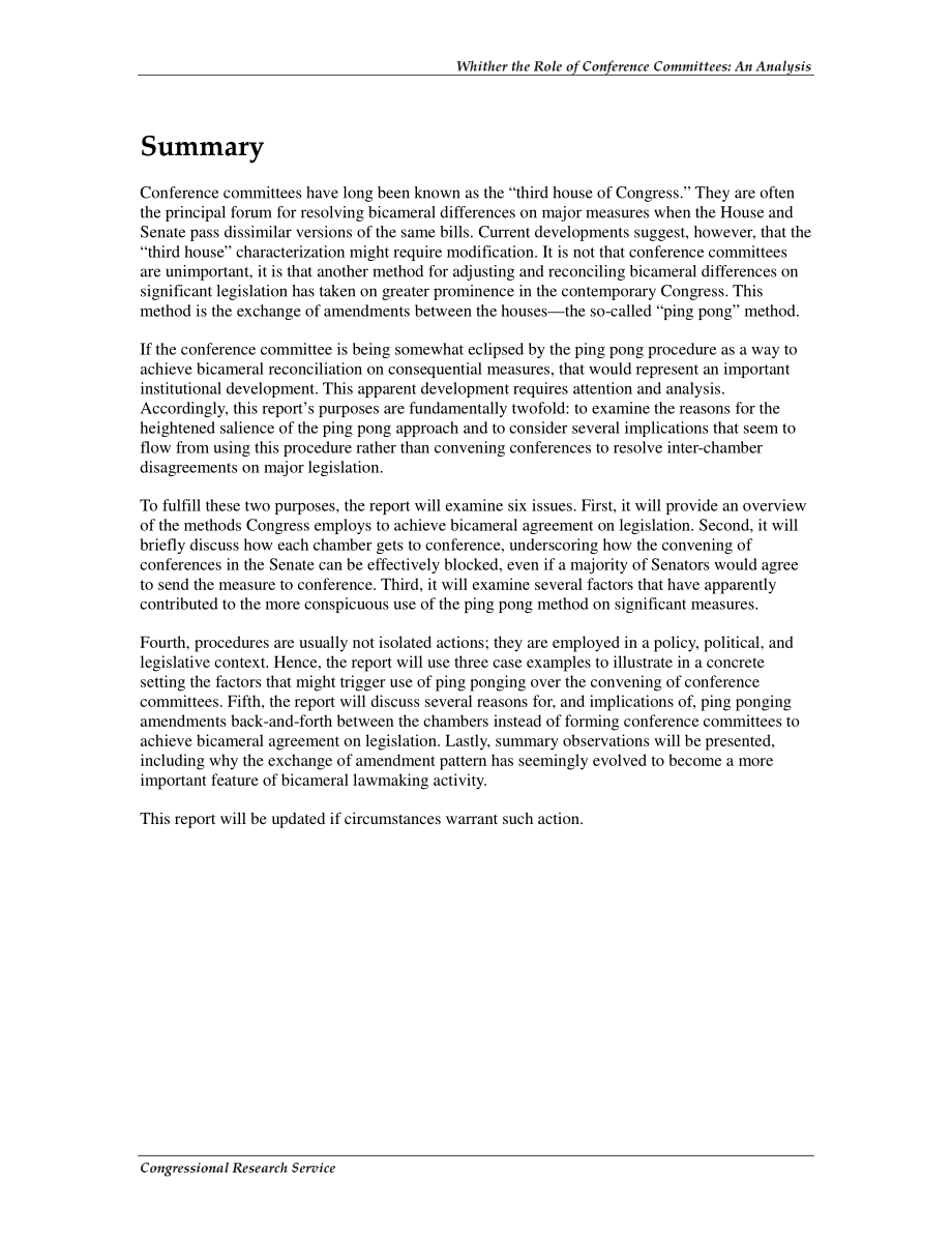 [20080812]RL34611_会议委员会的作用：分析.pdf_第2页