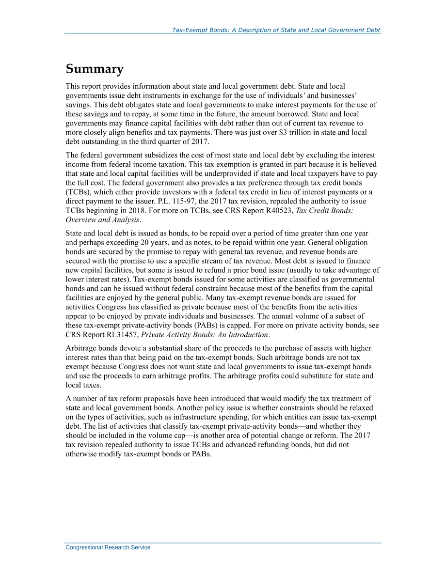 [20180215]RL30638_免税债券：州和地方政府债务说明.pdf_第2页