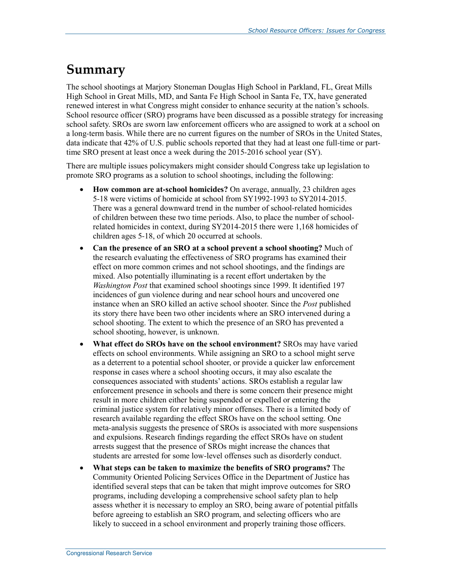 [20180705]R45251_学校资源官：国会议题.pdf_第2页