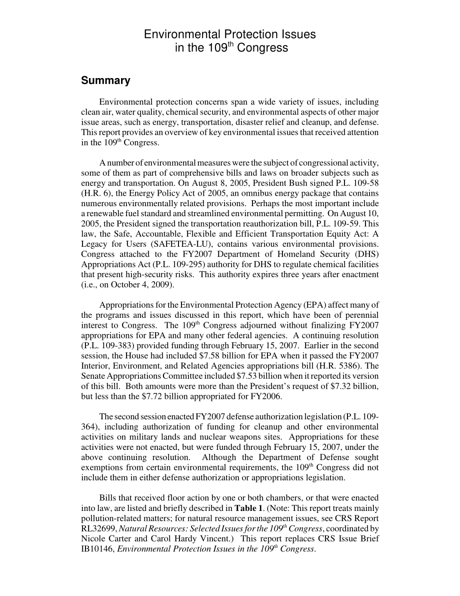 [20061220]RL33481_第109届国会中的环境保护问题.pdf_第2页