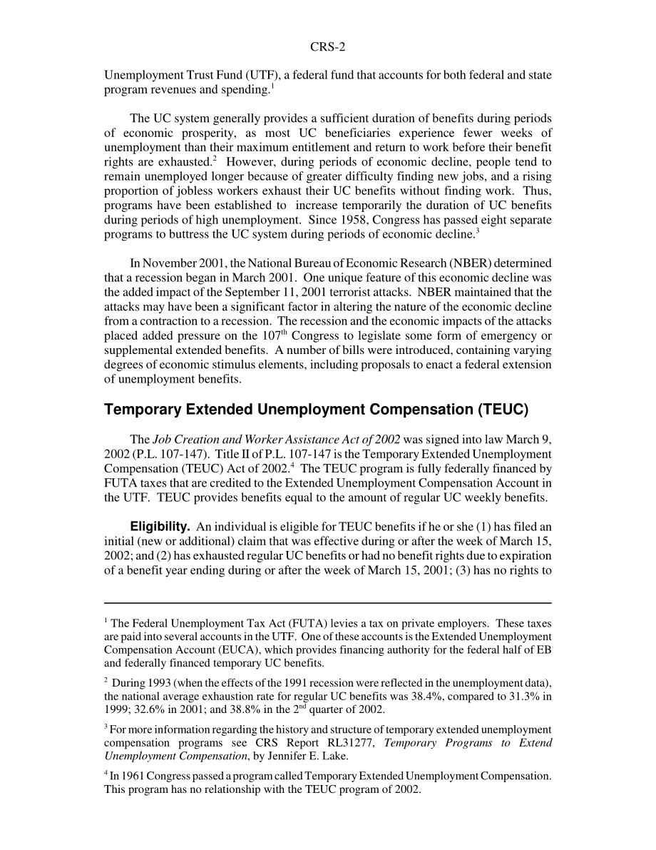 [20030728]RS21397_失业救济金：临时延长失业补偿（TEUC）计划.pdf_第2页