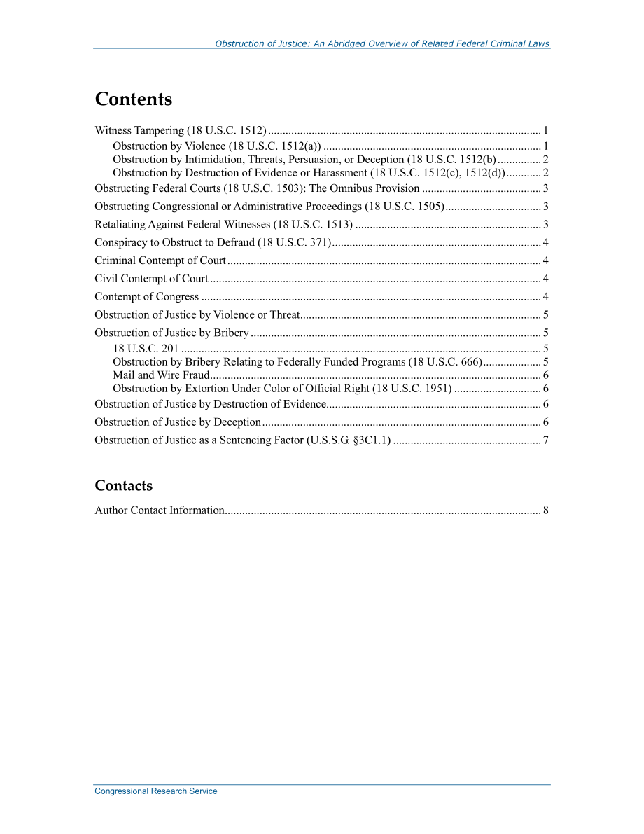[20140417]RS22783_妨碍司法：相关联邦刑法简略概述.pdf_第3页