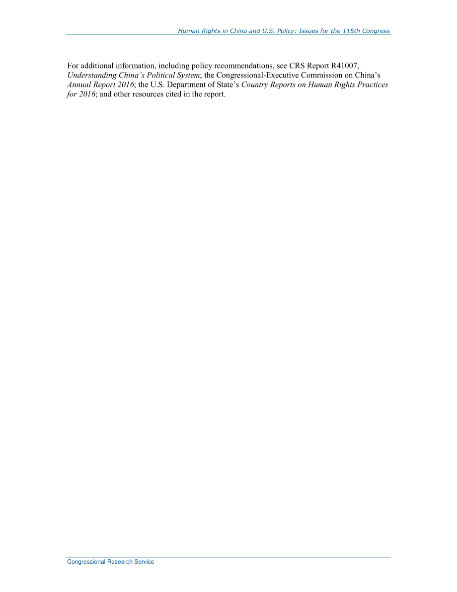 [20170717]R44897_中国的人权与美国的政策：第115届大会议题.pdf_第3页
