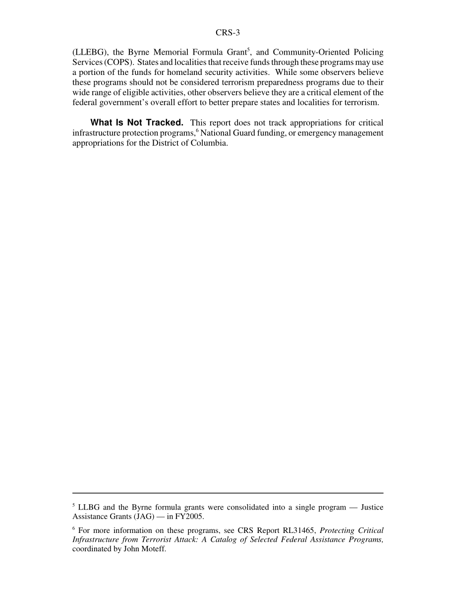 [20060724]RS21650_2004财年用于急救人员准备的拨款：情况说明书.pdf_第3页