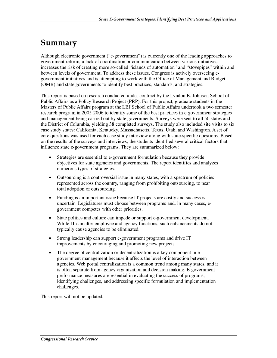 [20070723]RL34104_国家电子政务战略：确定最佳做法和应用程序.pdf_第2页