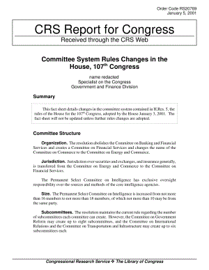 [20010105]RS20769_第107届国会众议院委员会制度规则的变化.pdf
