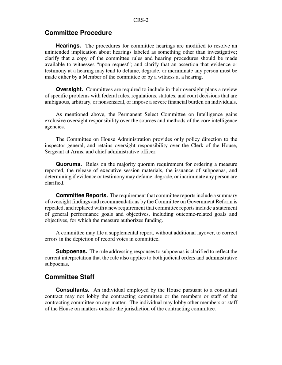 [20010105]RS20769_第107届国会众议院委员会制度规则的变化.pdf_第2页