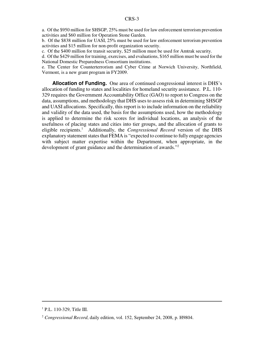 [20081010]RS22805_2009财年国家和地方国土安全拨款.pdf_第3页
