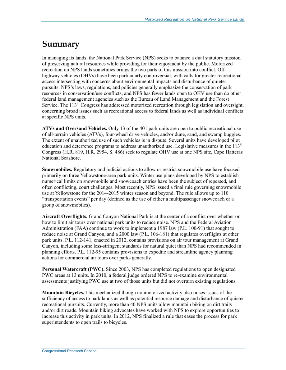 [20140219]R42955_国家公园管理局土地上的机动娱乐设施.pdf_第2页