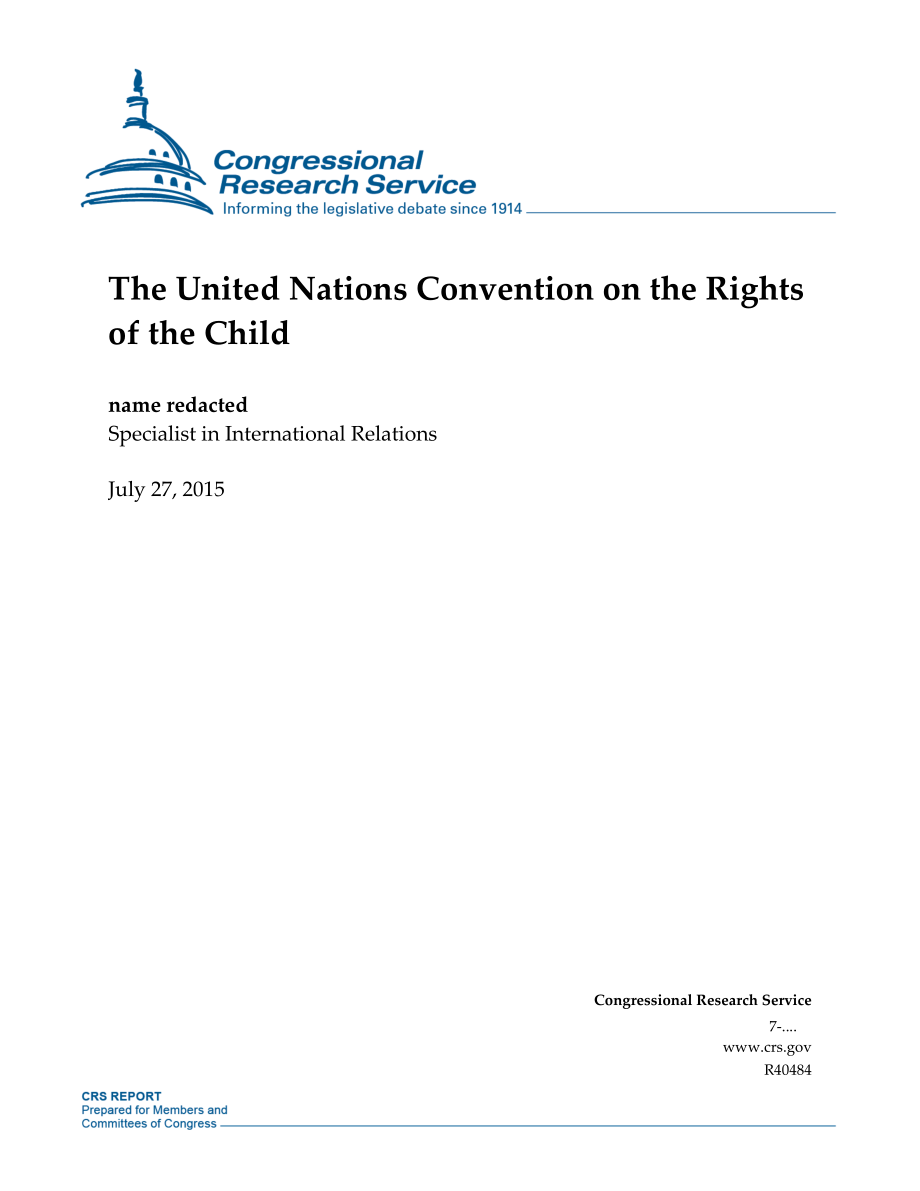 [20150727]R40484_《联合国儿童权利公约》.pdf_第1页