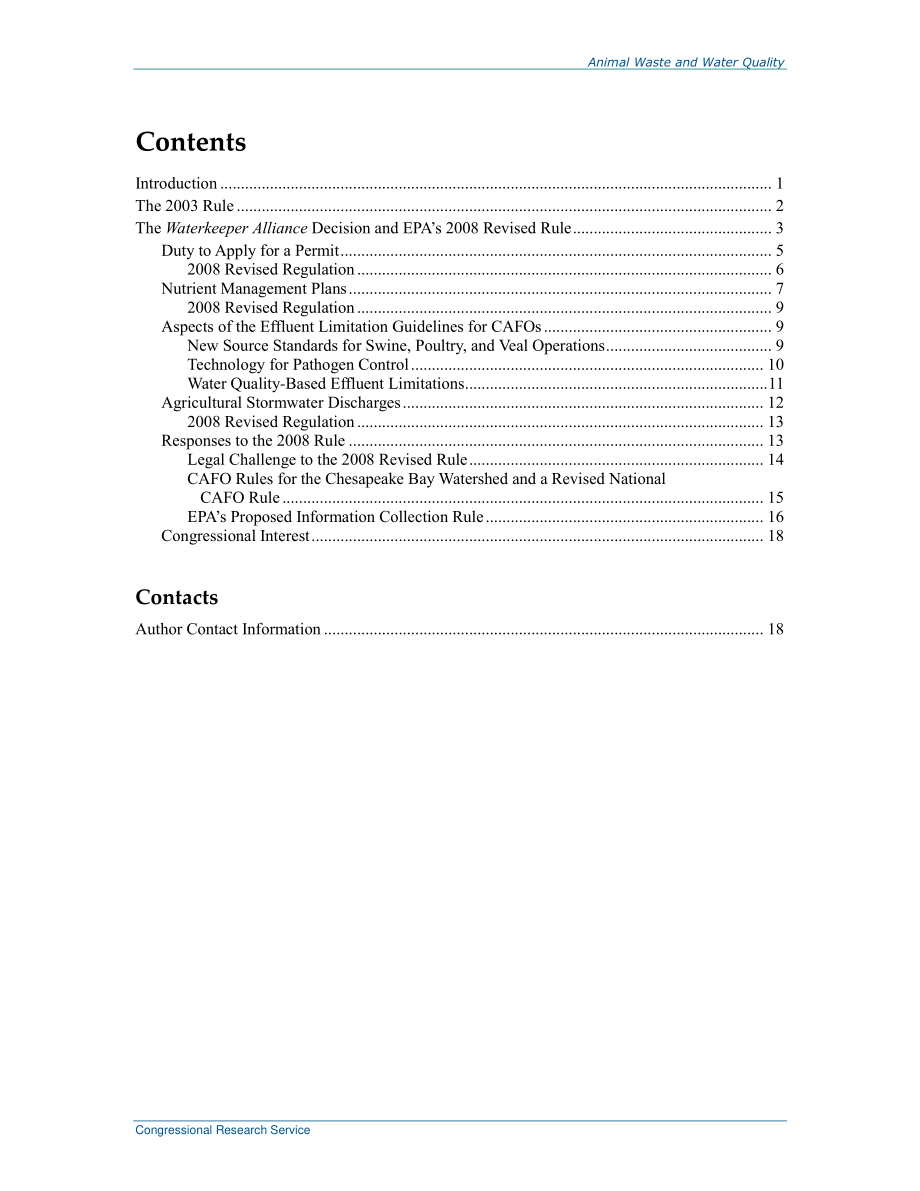 [20160601]RL33656_动物粪便和水质：EPA对Waterkeeper Alliance法院关于管制CAFO的裁决的回应.pdf_第3页