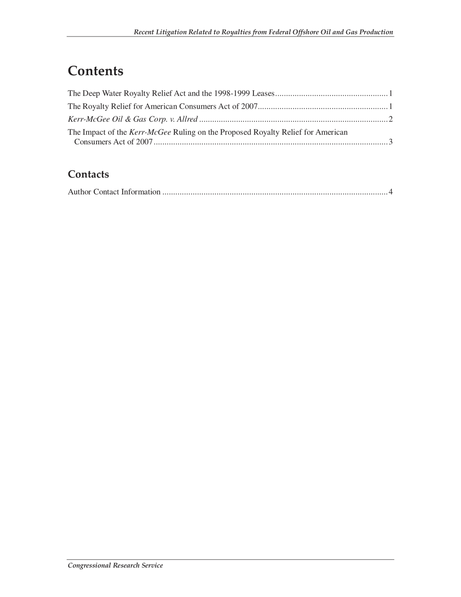 [20071204]RS22764_最近与联邦海上油气生产特许权使用费有关的诉讼.pdf_第3页